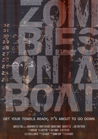 Zombies on a Boat Poster