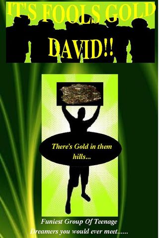 ''IT'S FOOLS GOLD DAVID'' Poster