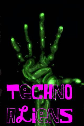 Techno Aliens Poster